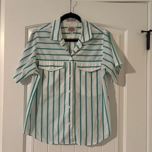 Vintage Striped Button-Up Shirt